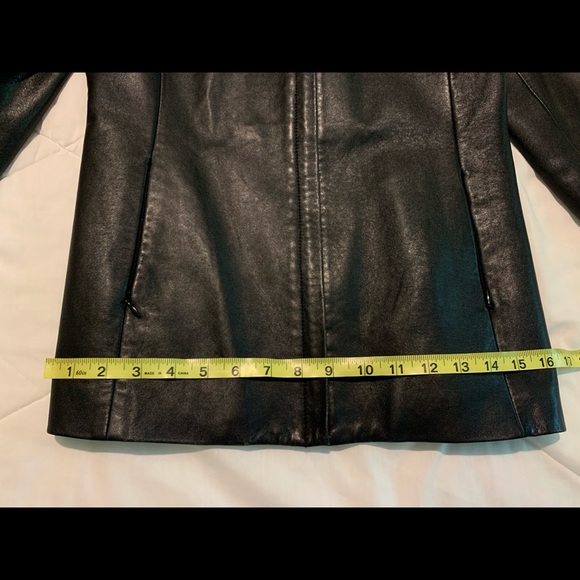 Liz Claiborne black leather jacket - 2P Host Pick! - Picture 6 of 9